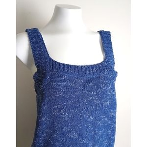 American Rag Sweater Tank Top "Vintage Indigo" Casual Style Size XL